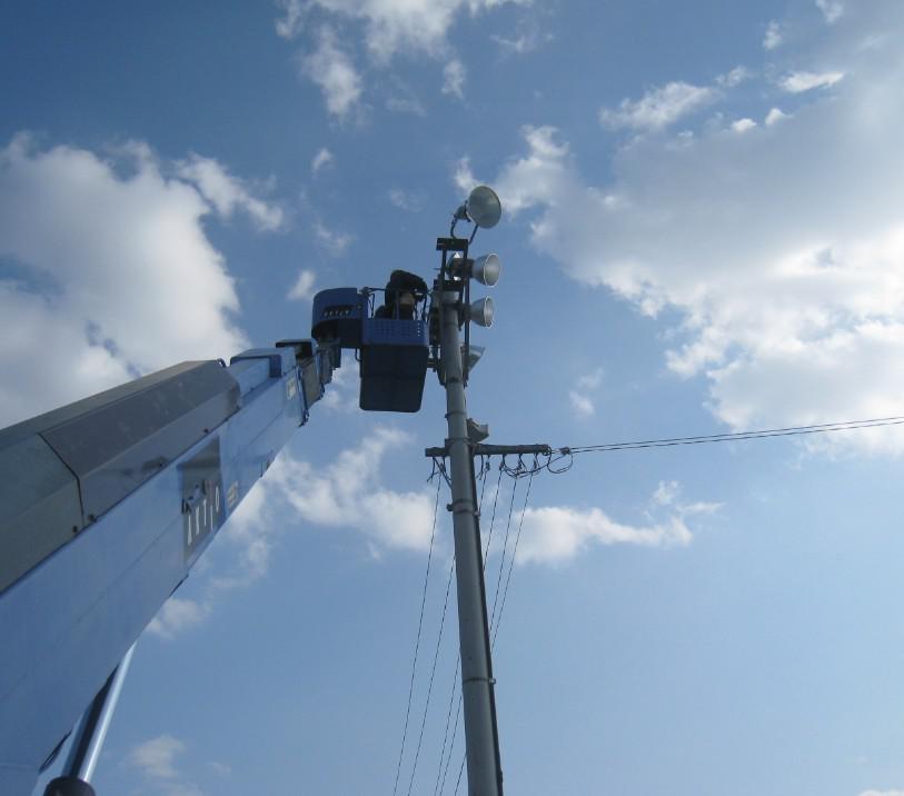 Parking lot replacement lighting project in Hokkaido, Japan